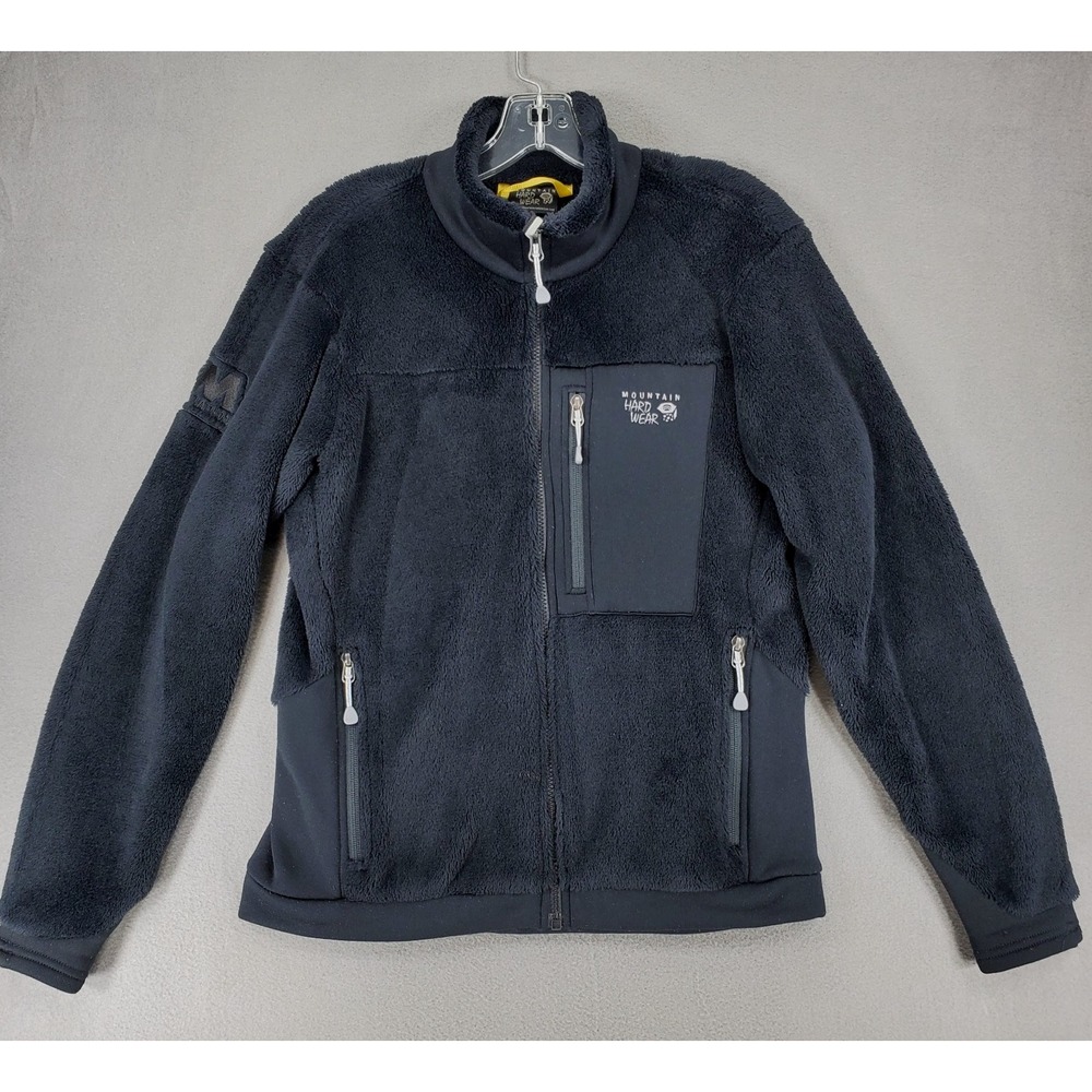 Mountain Hardwear‎ High Loft Fleece Jacket Women Medium Black Polartec Full Zip